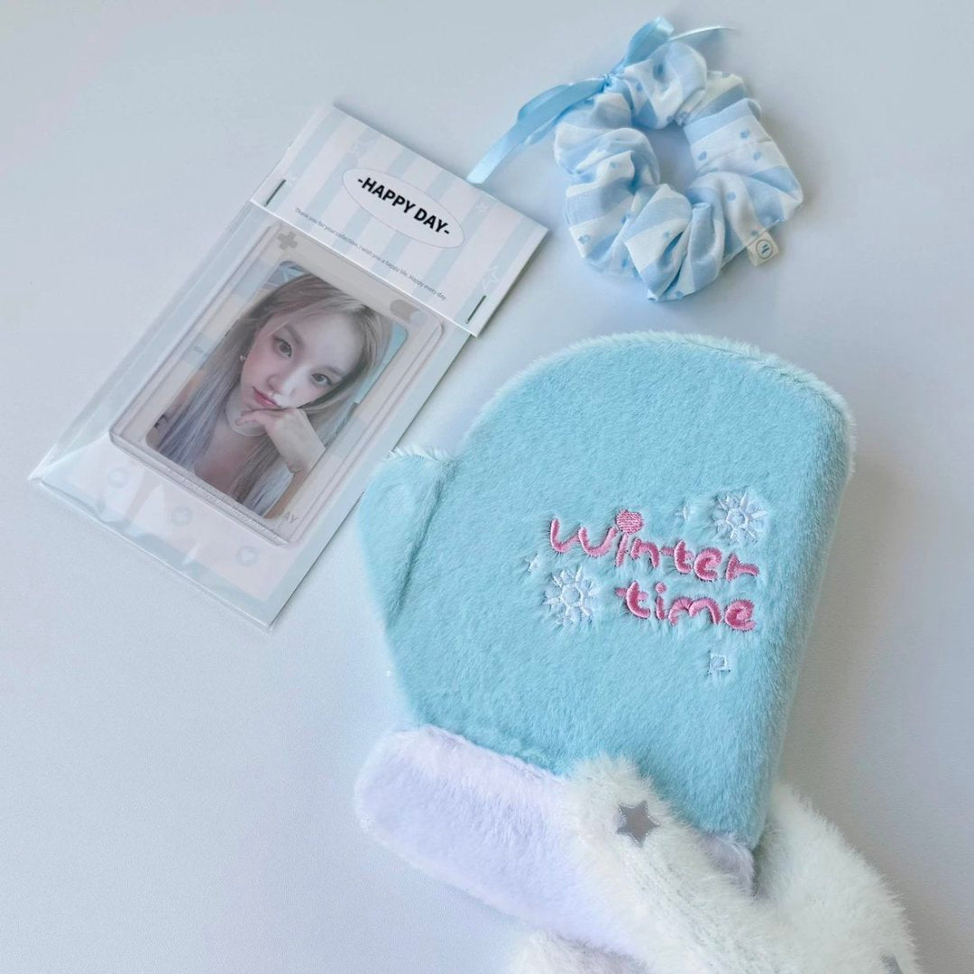 Plush Gloves Mini 3 inch 3 Ring Binder