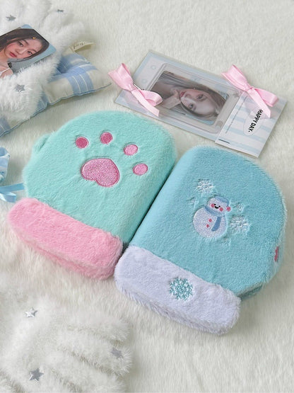 Plush Gloves Mini 3 inch 3 Ring Binder