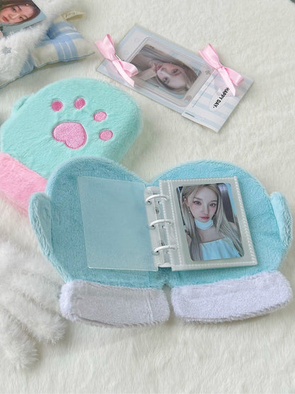 Plush Gloves Mini 3 inch 3 Ring Binder