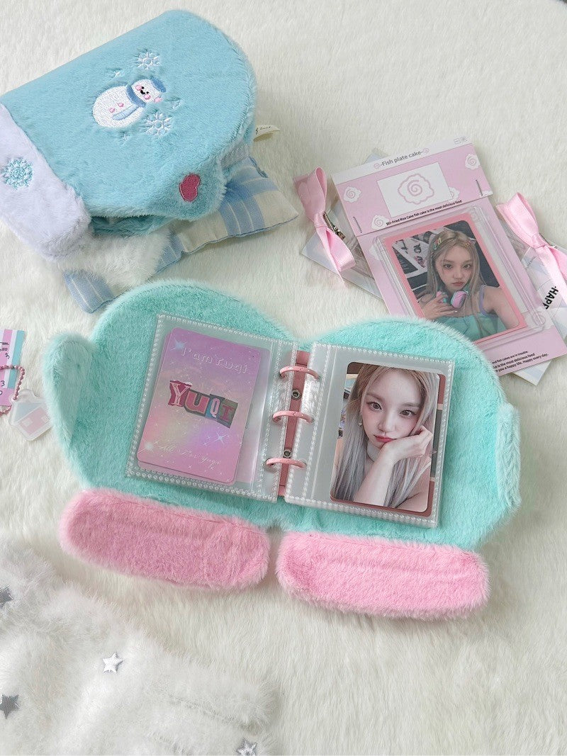 Plush Gloves Mini 3 inch 3 Ring Binder