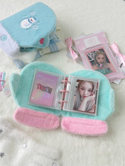 Plush Gloves Mini 3 inch 3 Ring Binder