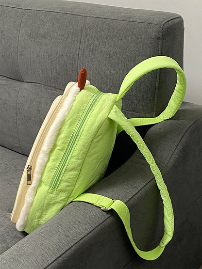 Plush Pear-Shaped Ita Backpack | Bag | Three Fleas