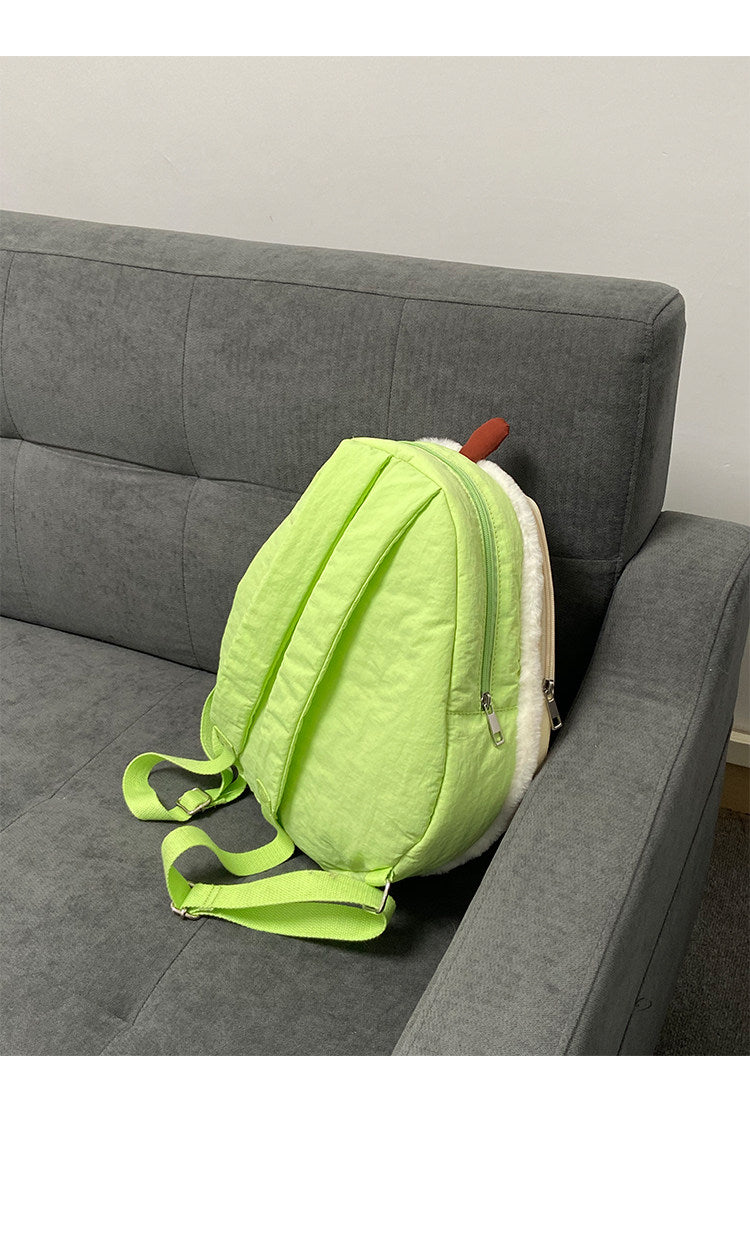 Plush Pear-Shaped Ita Backpack | Bag | Three Fleas