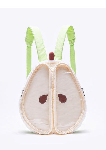 Plush Pear-Shaped Ita Backpack | Bag | Three Fleas