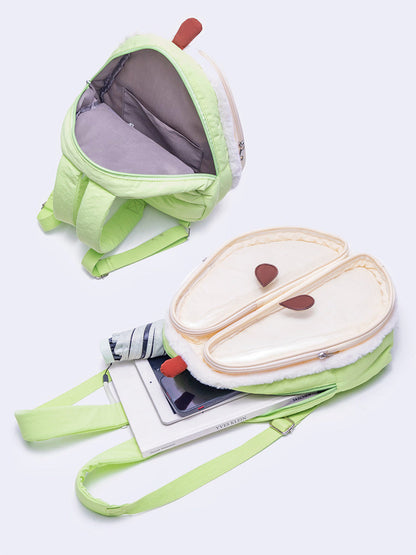 Plush Pear-Shaped Ita Backpack | Bag | Three Fleas
