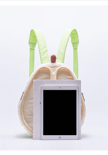Plush Pear-Shaped Ita Backpack | Bag | Three Fleas