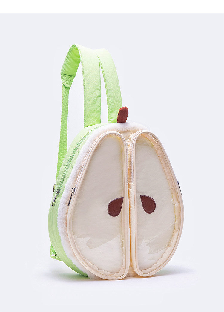 Plush Pear-Shaped Ita Backpack | Bag | Three Fleas