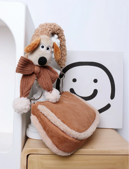Plush Puppy Shoulder Bag