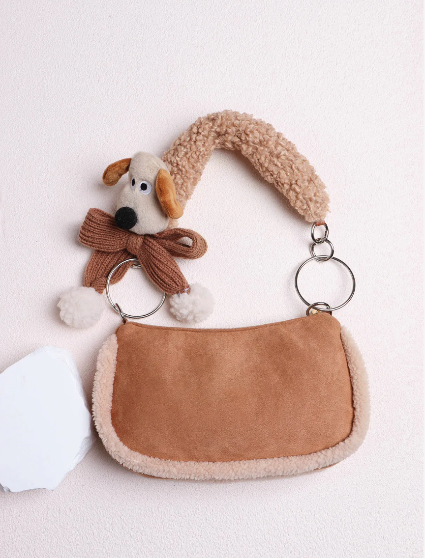 Plush Puppy Shoulder Bag