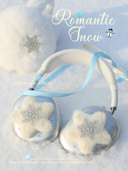 Plush Snow Star AirPods Max Cover