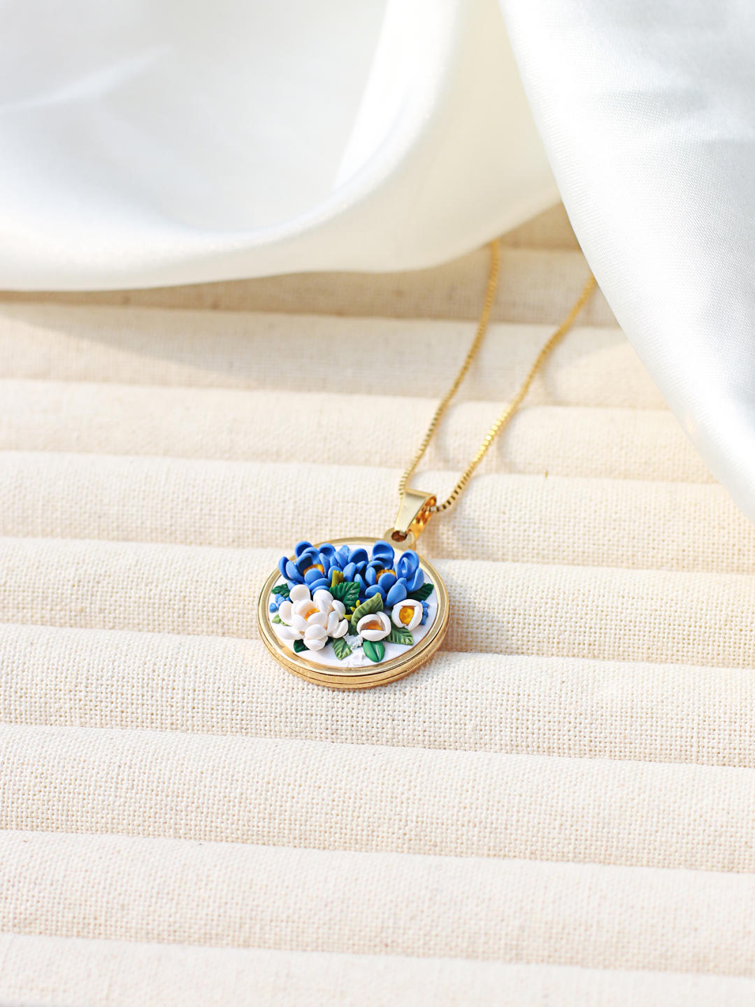 Polymer Clay Flower Necklace