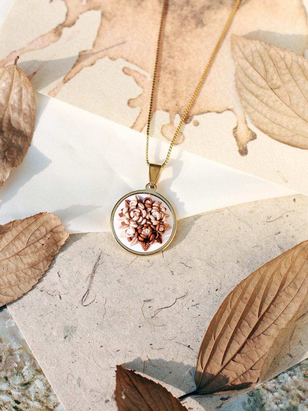 Polymer Clay Flower Necklace