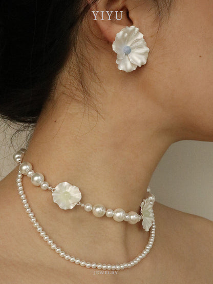 Poppy Silver Earrings