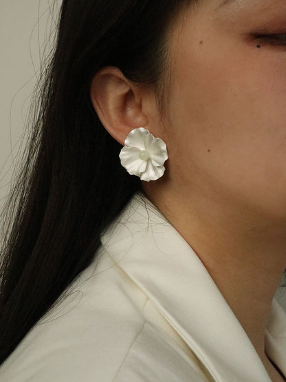 Poppy Silver Earrings