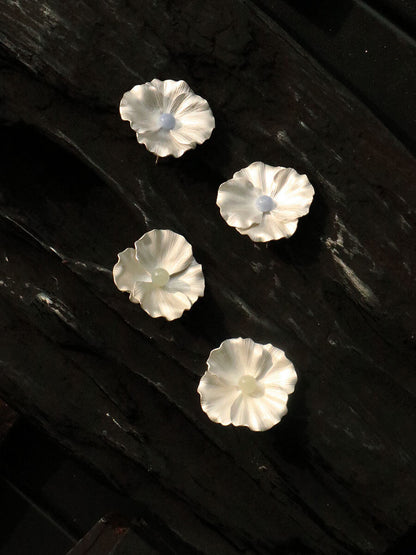 Poppy Silver Earrings