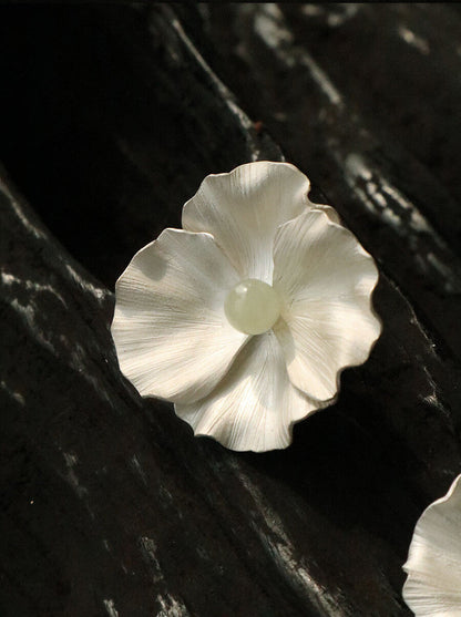 Poppy Silver Earrings