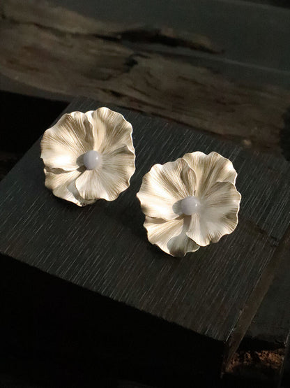 Poppy Silver Earrings