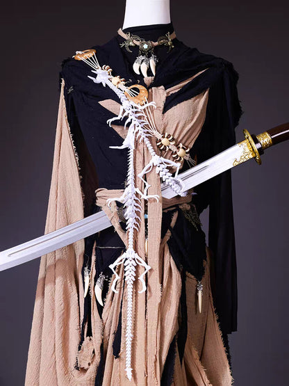 Post-Apocalyptic Wasteland Cape Dress