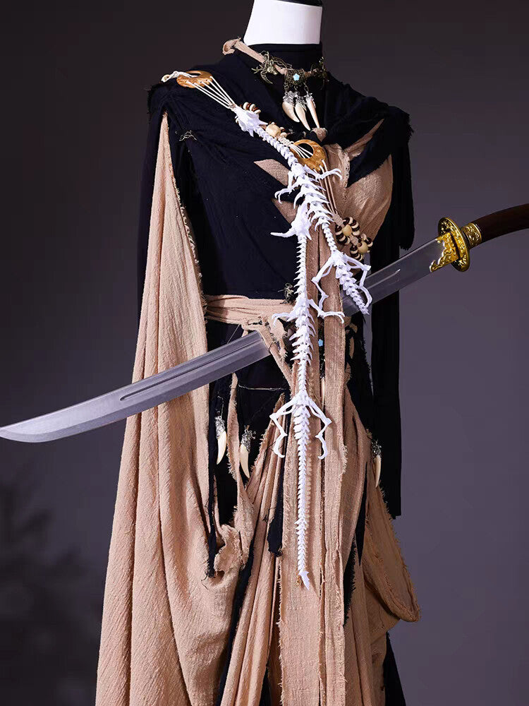 Post-Apocalyptic Wasteland Cape Dress