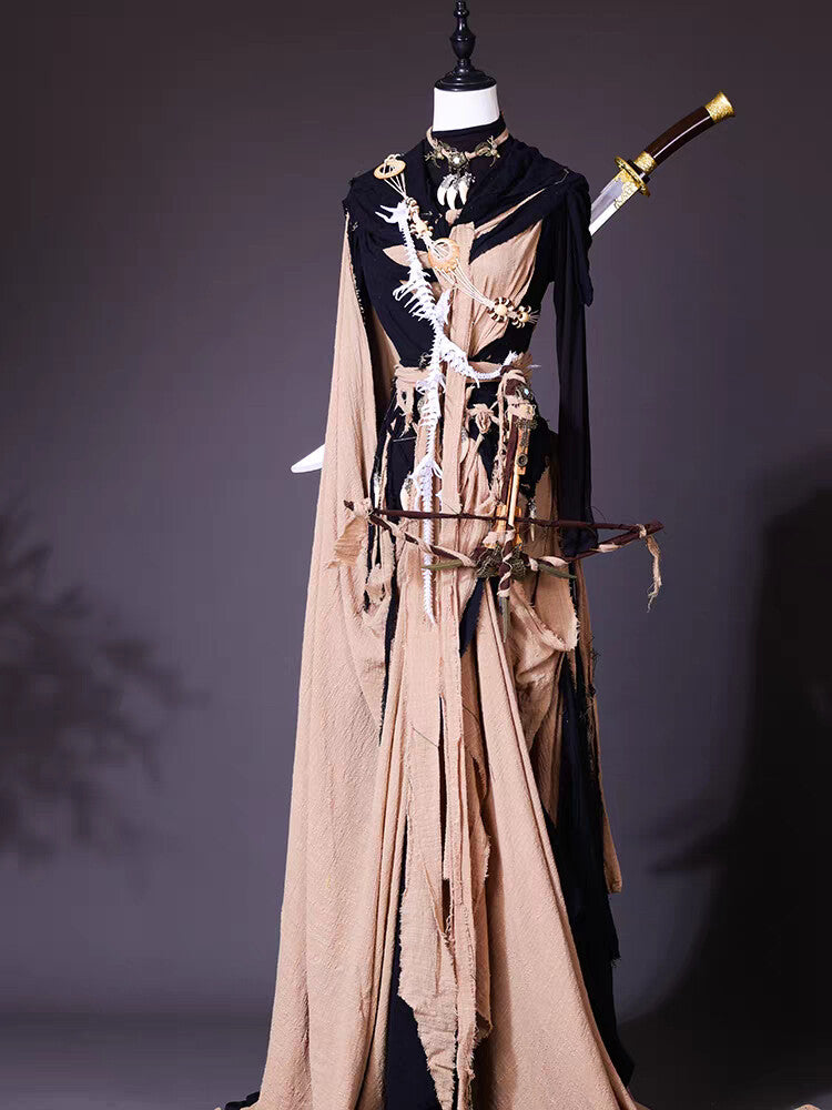 Post-Apocalyptic Wasteland Cape Dress