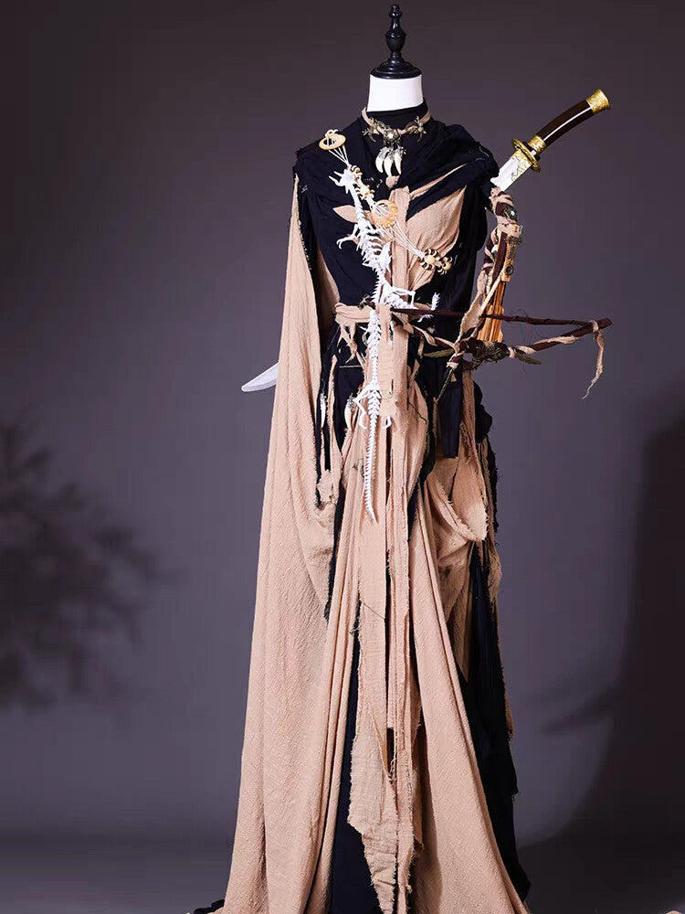 Post-Apocalyptic Wasteland Cape Dress