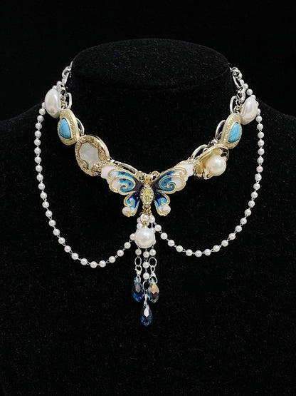 Princess Jasmine Butterfly Layered Choker