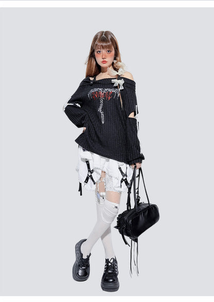 Puffy Irregular Lace Layered Skirt