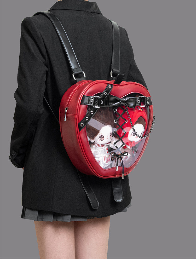 Punk Apple-Shaped Strap Chain Ita Backpack | Bag | Three Fleas