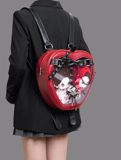Punk Apple-Shaped Strap Chain Ita Backpack | Bag | Three Fleas