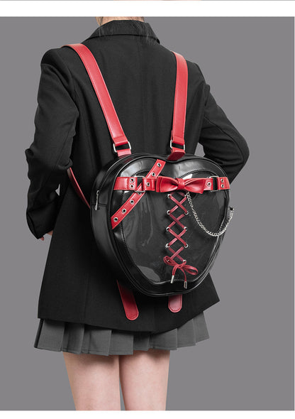 Punk Apple-Shaped Strap Chain Ita Backpack | Bag | Three Fleas
