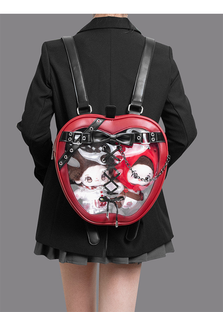 Punk Apple-Shaped Strap Chain Ita Backpack | Bag | Three Fleas