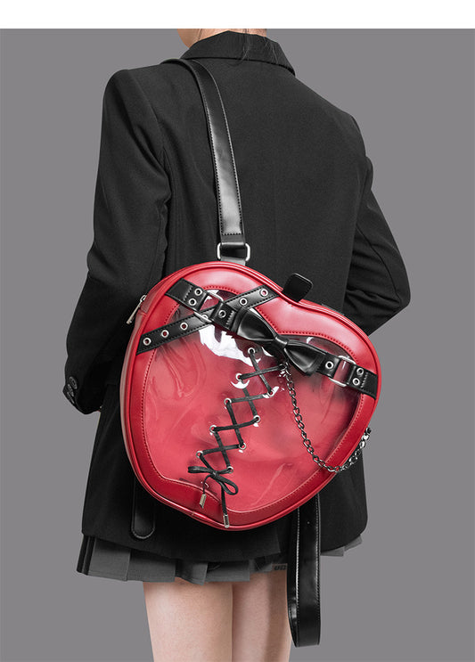 Punk Apple-Shaped Strap Chain Ita Backpack | Bag | Three Fleas