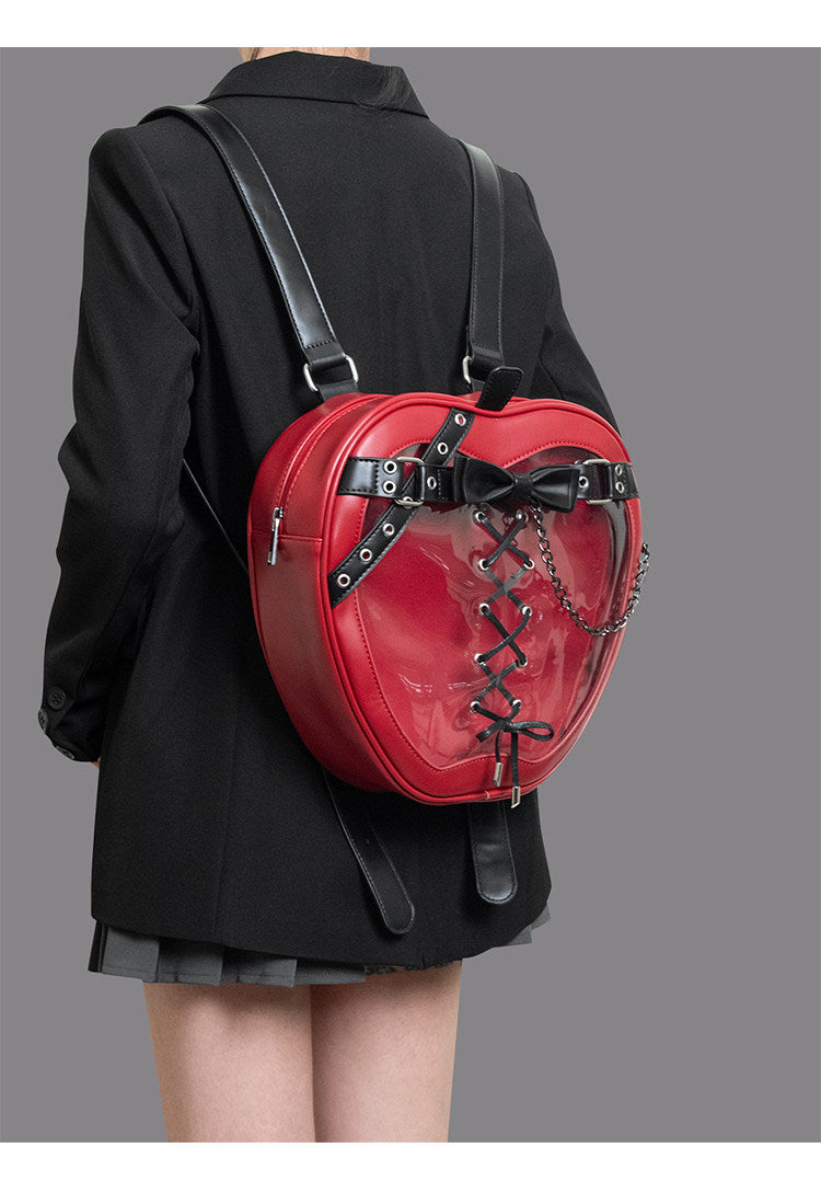 Punk Apple-Shaped Strap Chain Ita Backpack | Bag | Three Fleas