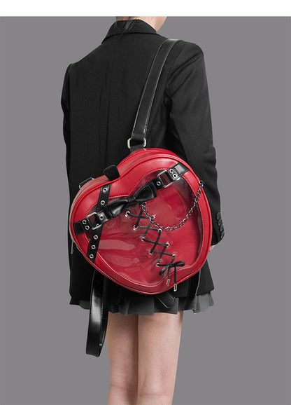 Punk Apple-Shaped Strap Chain Ita Backpack | Bag | Three Fleas