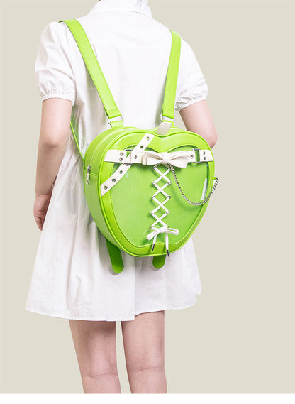Punk Apple-Shaped Strap Chain Ita Backpack | Bag | Three Fleas