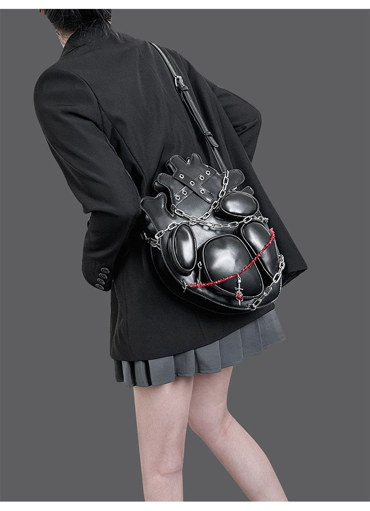 Punk Heart Chain Backpack | Bag | Three Fleas