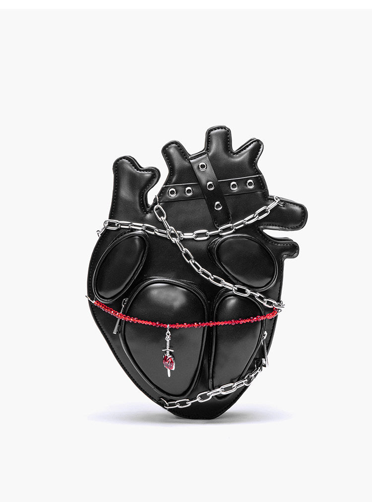 Punk Heart Chain Backpack | Bag | Three Fleas