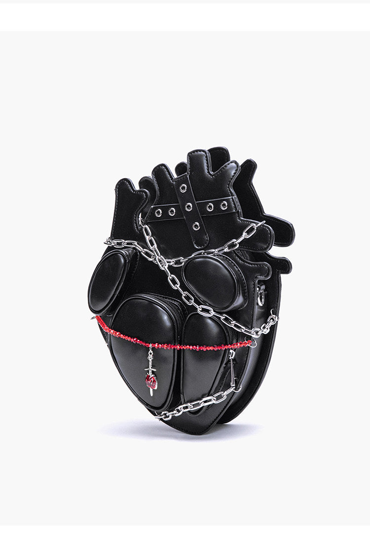 Punk Heart Chain Backpack | Bag | Three Fleas