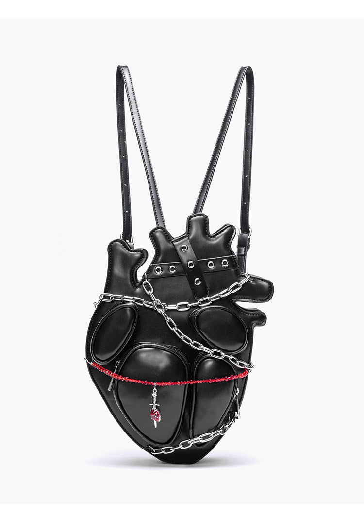 Punk Heart Chain Backpack | Bag | Three Fleas