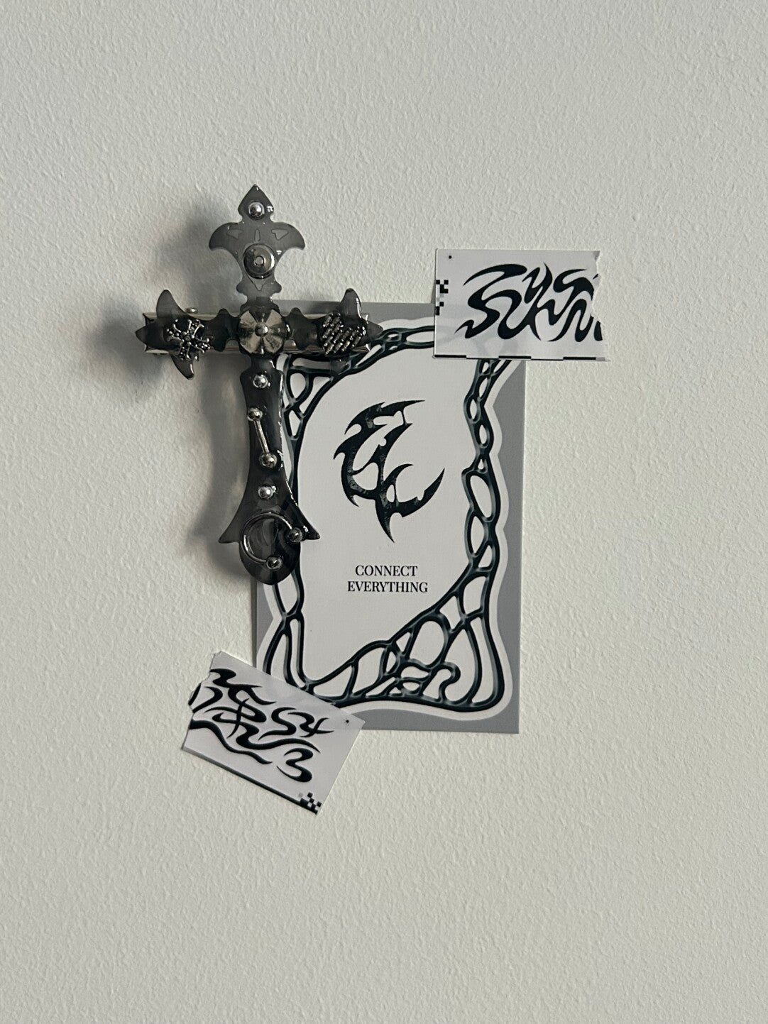 Punk Metal Cross Hair Clip | Hair Accessories | Three Fleas