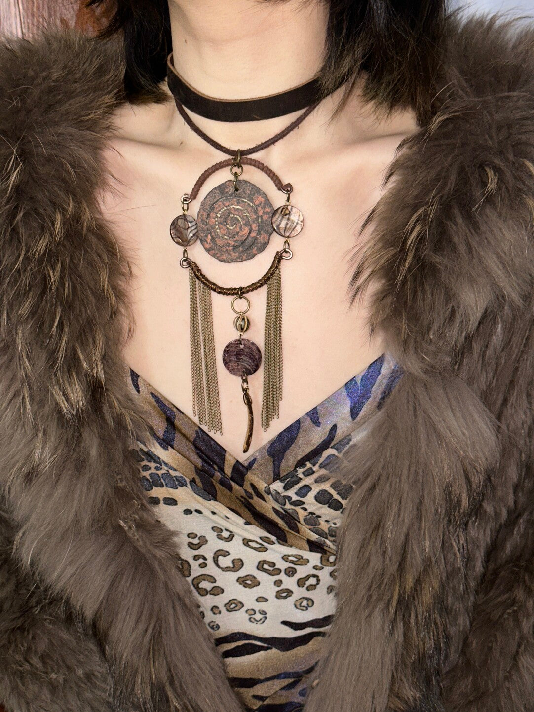 Punk Oracle Handmade Ceramic Necklace