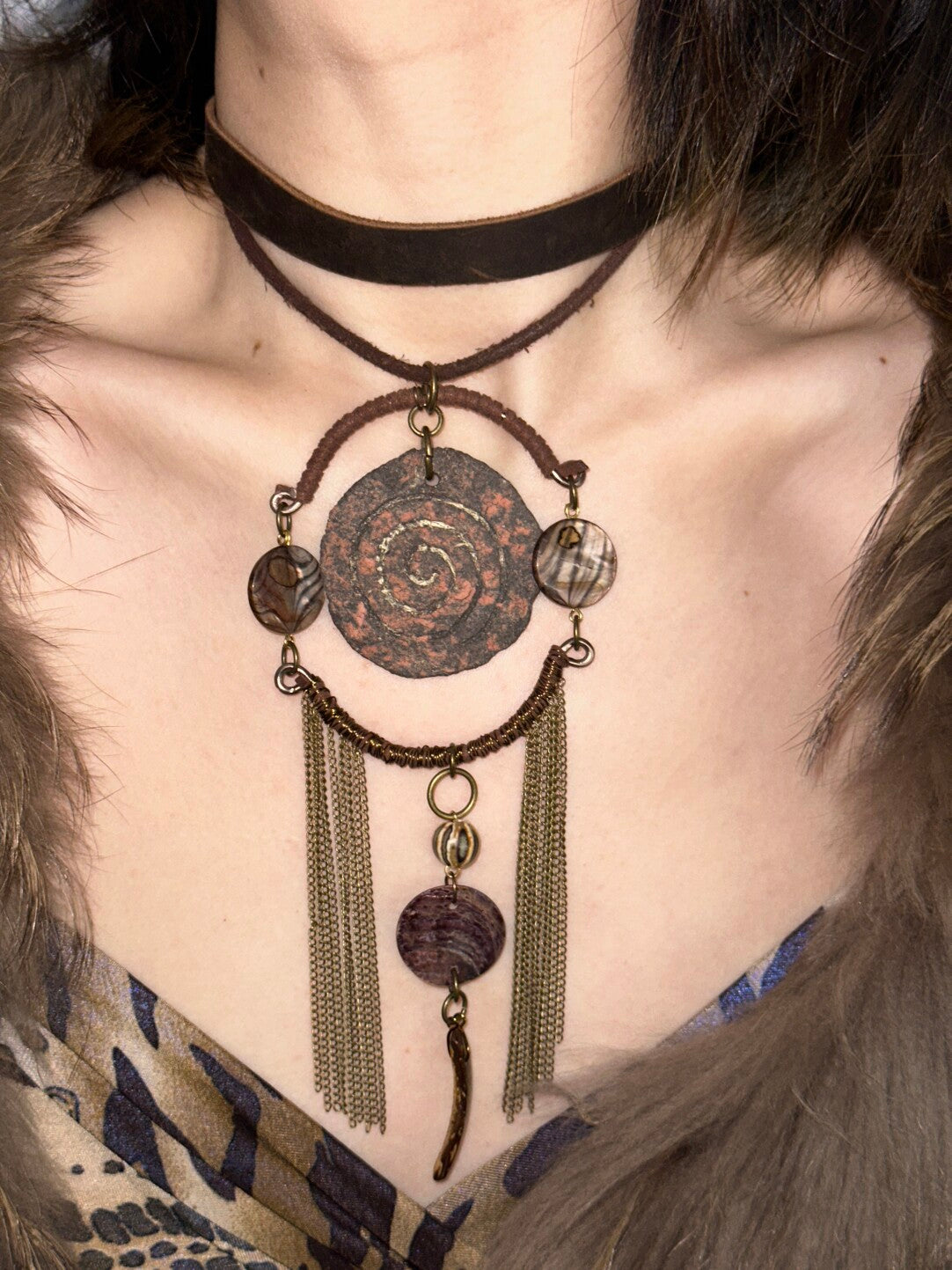 Punk Oracle Handmade Ceramic Necklace
