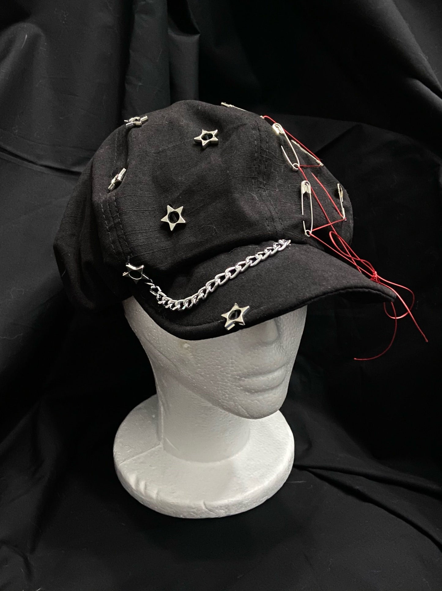 Punk Pin & Star Decor Cap