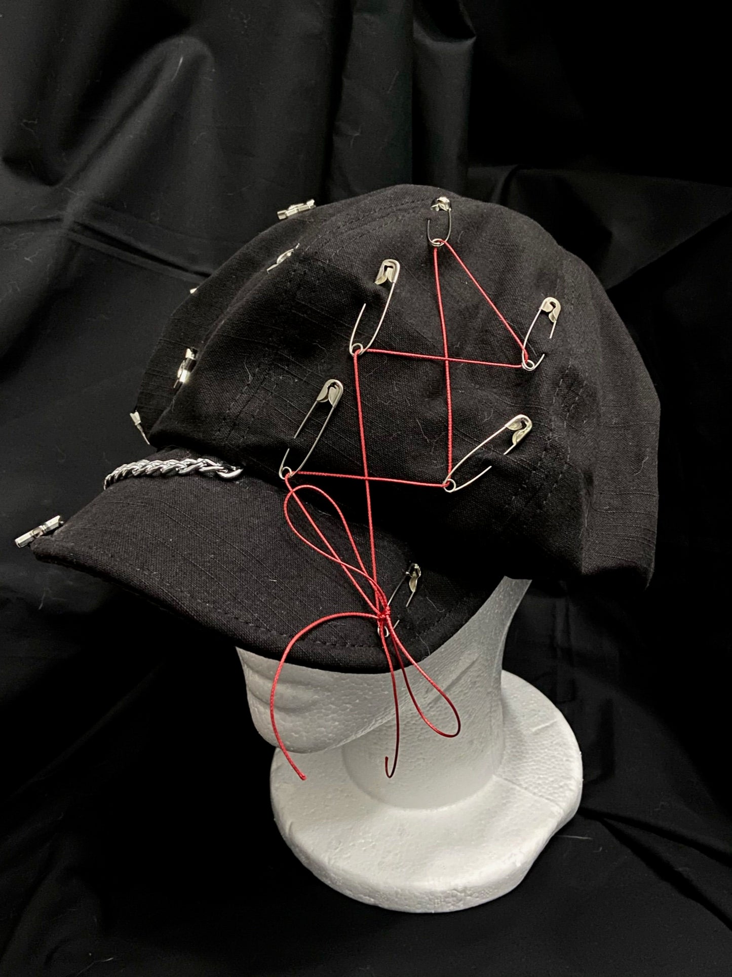 Punk Pin & Star Decor Cap