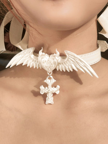 Pure White Angel 3D-Printed Choker