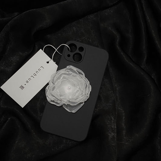 Pure White Camellia Phone Case