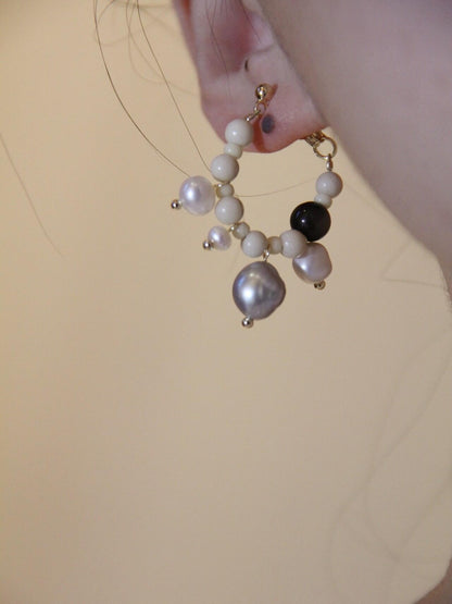 Chinoiserie Pure White Fairy Earrings