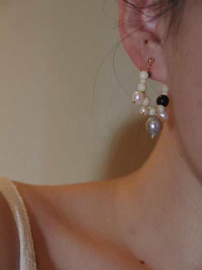 Chinoiserie Pure White Fairy Earrings