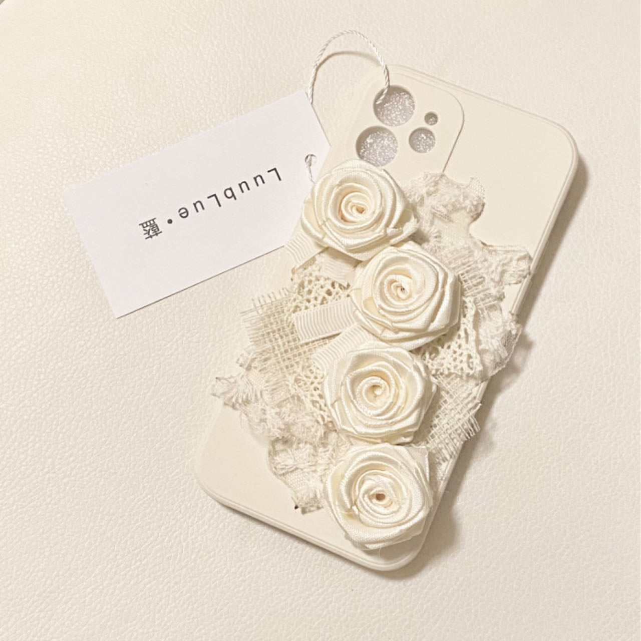 Pure White Roses Phone Case