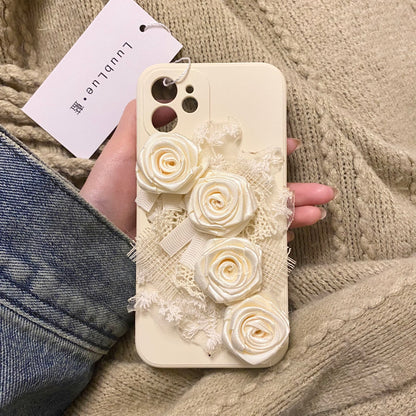 Pure White Roses Phone Case